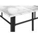 I 1014 Dining Set -5 Pcs/ White Marble look top/Black Metal (Online Only)