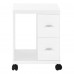 I 7051 Filing Cabinet-3 Drawer/ White/Cement-Look On Castor  (Online Only)