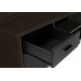 A-0177 Computer Desk-72" L Espresso/Black Executive corner (Online Only)