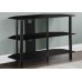 I 2506 TV Stand-36 "L/ Black Metal with Tempered Black Glass (Online Only)