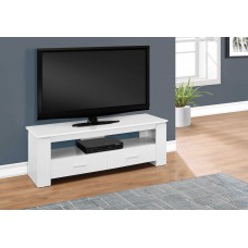 A-1062 TV Stand-48"L White with 2 storage Drawers (Online Only)