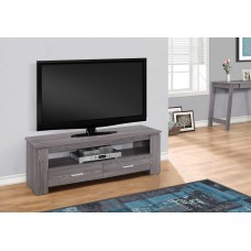 A-3062 TV Stand-48"L Grey With 2 Storage Drawers (Online only)