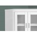 I 2703 TV Stand-42 "L /White Corner with glass Doors (Online only)