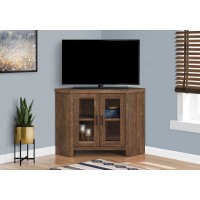 I 2707 TV stand-42"L/ Brown Reclaimed Wood-Look Corner (Online Only)