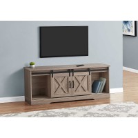 I 2746 TV Stand-60" L/ Dark Taupe with 2 Sliding Doors (Online Only)