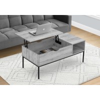 I 3805 Coffee Table Lift-Top Grey/ Black Metal (Online Only)