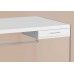 I 7209 Computer Desk-48"L Glossy White/ Tempered Glass (Online Only)