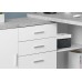 I 7288 Computer Desk-60"L White/Cement-Look Left/Right Face (Online Only)