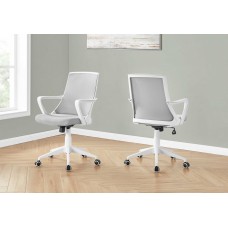 A-4927 Office Chair- White/ Grey Mesh/Multi Position (Online Only)