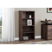 I 7404 Bookcase Brown Reclaimed Wood-Look with Adjustable Shelves (Online Only)