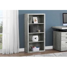 A-5047 Bookcase Grey Reclaimed Wood-Look with Adjustable shelves (Online Only)