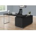 I 7717 Computer Desk-72 "L Black/Silver Executive corner (Online Only)