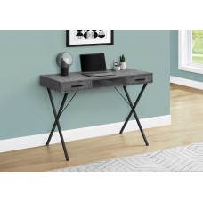 I 7795 Computer Desk-42 "L/Grey Stone-Look/ Black Metal (Online Only)