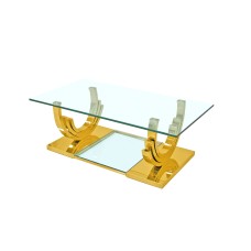 Crescent Coffee Table Gold (Online Only)