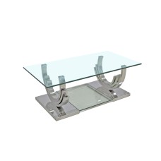 Crescent Coffee Table Silver (Online only)