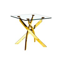 Genesis Square end Table Gold (Online only)