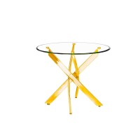 Genesis Round End Table Gold (online only)