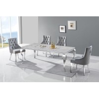Imperial Marble top 80" Dining Table (Online Only)