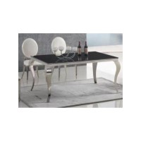 Imperial 71" Black Glass Dining Table (Online Only)