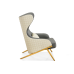 34-044 Atlanta Leisure Chair with Gold Legs (Online Only)