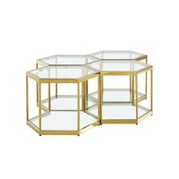 34-063  Gold Hive  Coffee Table (online only)