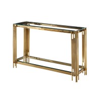 34-072  Vegas Gold Console Table (online only)