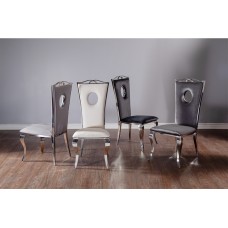 53-005  Crown  Silver Dining Chair (Online only)