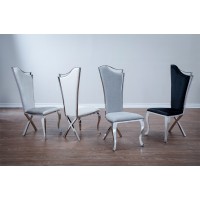 53-013 Vera Silver  Dining Chair (Online only)