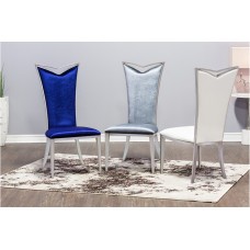 53-021 Camio Silver Stainless Steel Frame Dining Chair (online only)