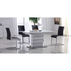 Castor extension Dining Table Silver (Online only)