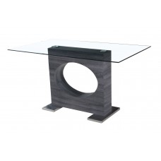Comet  rectangular glass top Pub table (Online only)