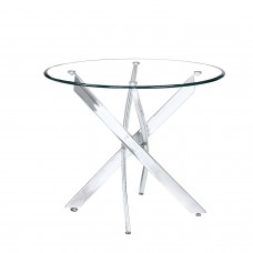 Genesis Round End Table Silver (online only)