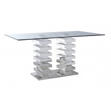Falcon 15 mm. Tempered glass Dining table (Online only)