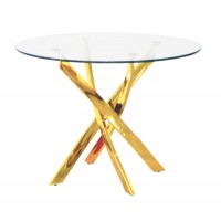 Genesis 39" Round Dining Table Gold (online only)