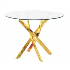 Genesis 39" Round Dining Table Gold (online only)