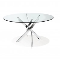 Genesis 51" Round Dining Table Silver (online only)