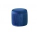 Glaze Blue, Burgundy velvet Ottoman (Online only)