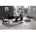 Julius Black tempered Glass Dining Table (Online only)