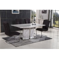 Nicholas   Faux Marble Top Dining Table (Online only)
