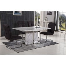 Nicholas   Faux Marble Top Dining Table (Online only)