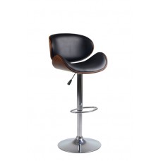 ST-7510 Black PU with Wood Backing Adjustable Bar Chair. (Online only)