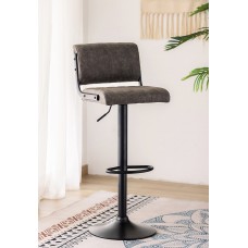 ST-7801 Soft Grey Premium PU Bar Chair (SET OF 2 CHAIR) Online only