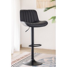 ST-7820 Soft Black Premium PU Bar Chair (SET OF 2 CHAIRS) Online only
