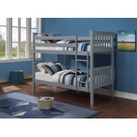 B-101-G  Grey Wooden Twin/Twin Bunk Bed Converts into two beds (Online only)