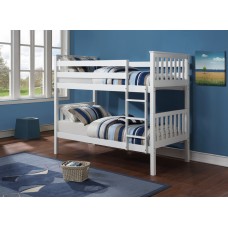 B-101-W  White Wooden Twin/Twin Bunk Bed Converts into two beds (Online Only)