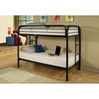 B-500-BK Twin/Twin Metal Bunk bed. (Online only)