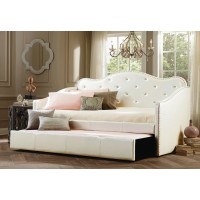 IF-319 Daybed Single size with rhinestones and Trundle bed. (online only)
