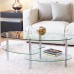 IF-2014 Clear Glass Coffee Table (Online Only )