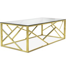 IF-2340-C Coffee Table With Gold Frame (Online Only)