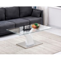 IF-2673 High Gloss White Coffee Table (Online Only )